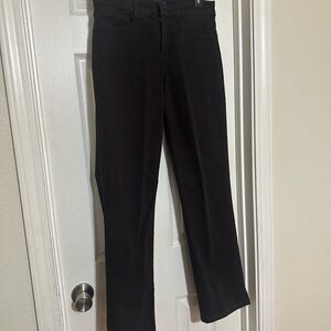 NYDJ Women's Straight Leg Black Jeans